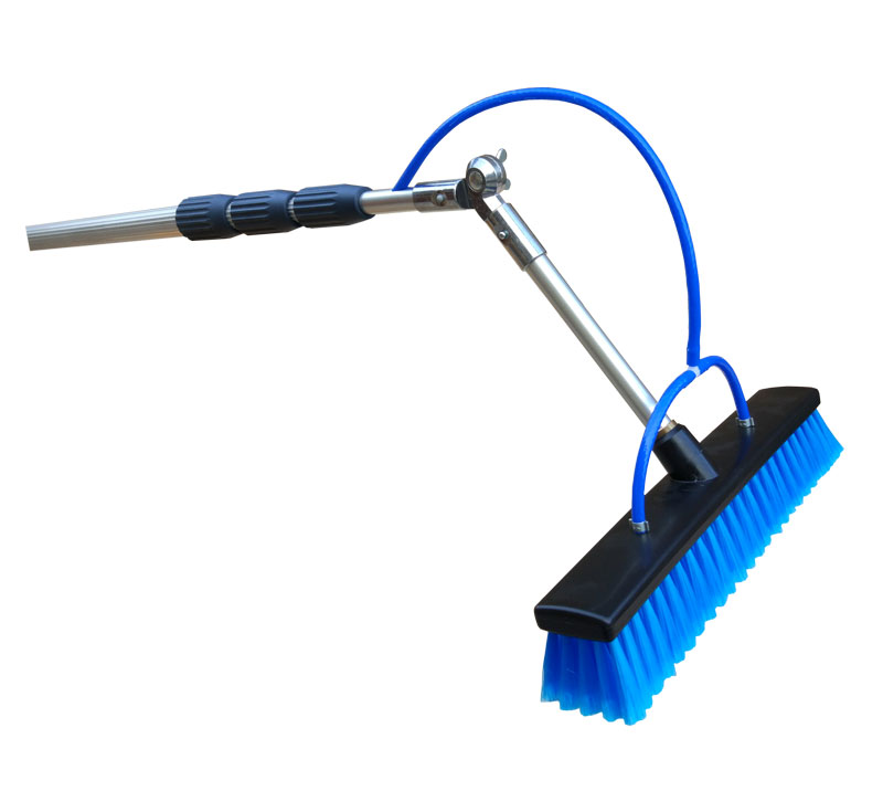 Teleskopstangenset 10m, mit Winkel.  40cmBürste